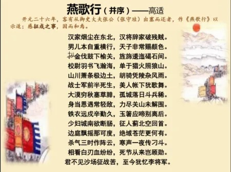 (燕歌行 高适 原文)燕歌行高适原文及翻译古诗文网，探寻唐代诗词之美
