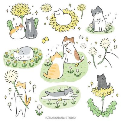 (猫咪手帐素材)免费高清猫咪手帐下载：超可爱的主题设计任你选择