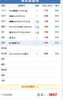 如何根据个人需求选择适合的电脑配置？电脑配置怎么选才能满足您的需求？