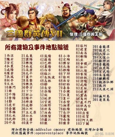 (三国七秘籍新增武将编号)三国七秘籍技能代号：解密三国历史中的神秘技能和密码